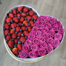 Сердце "Розы и ягоды"