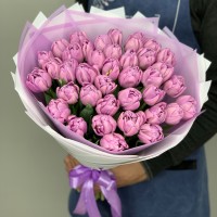 39  лавандовых тюльпанов